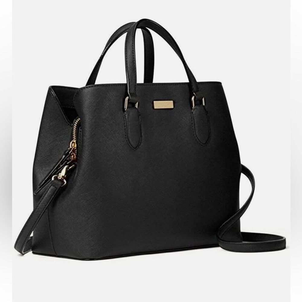 Kate Spade Black Way Evangeline Satchel Bag